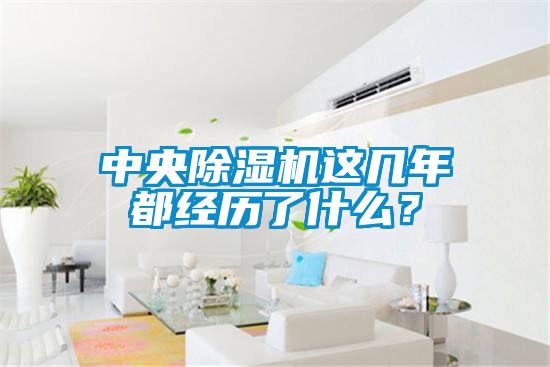 中央除濕機這幾年都經歷了什么？