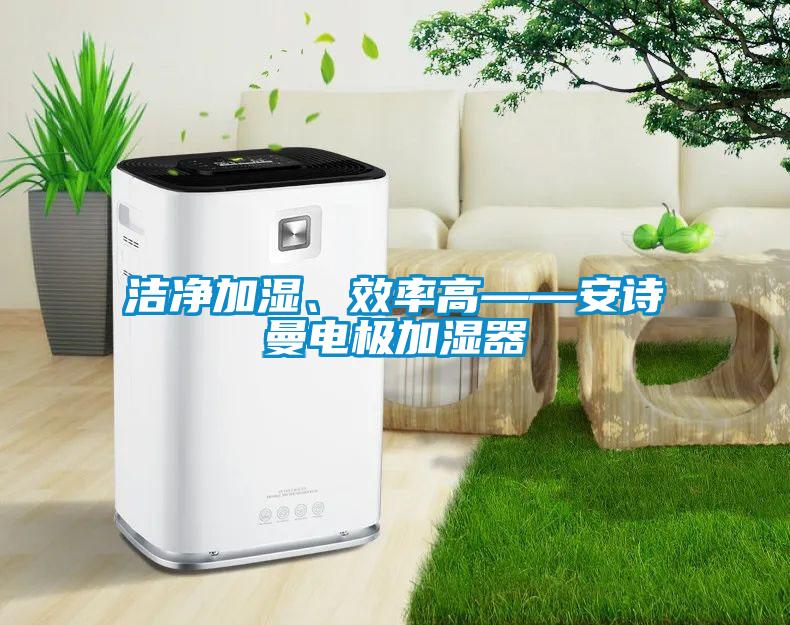 潔凈加濕、效率高——安詩曼電極加濕器