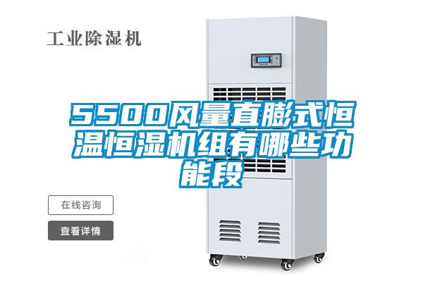 5500風(fēng)量直膨式恒溫恒濕機組有哪些功能段