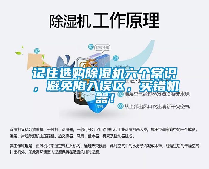 記住選購除濕機六個常識，避免陷入誤區，買錯機器！