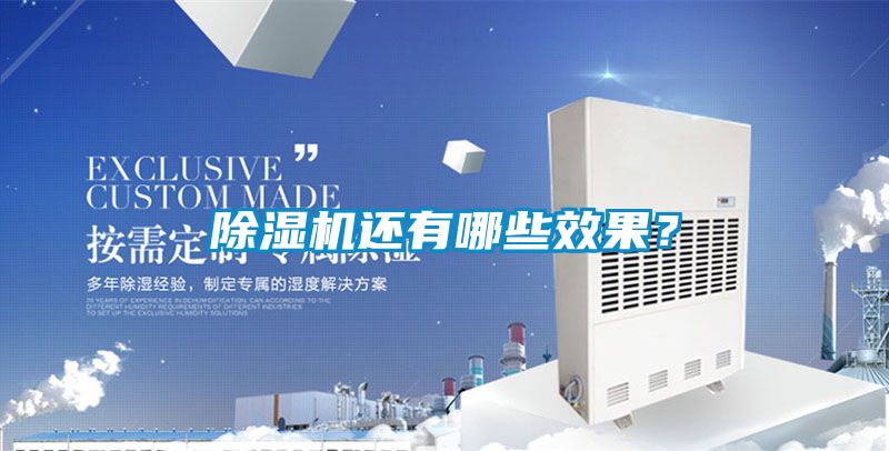 除濕機還有哪些效果？