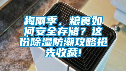 梅雨季，糧食如何安全存儲？這份除濕防潮攻略搶先收藏!