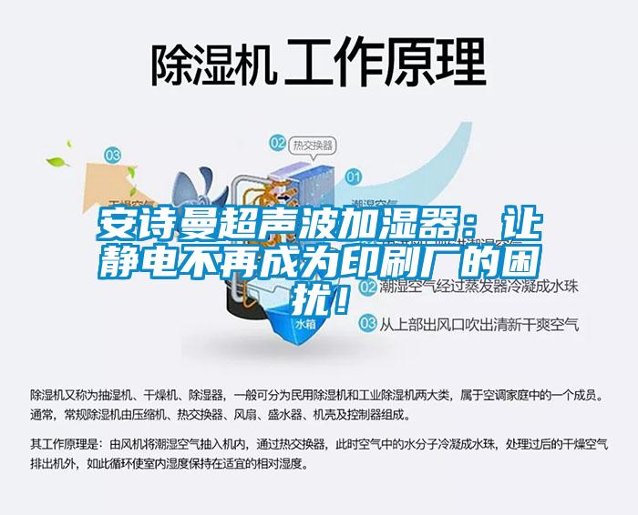 安詩曼超聲波加濕器:讓靜電不再成為印刷廠的困擾!