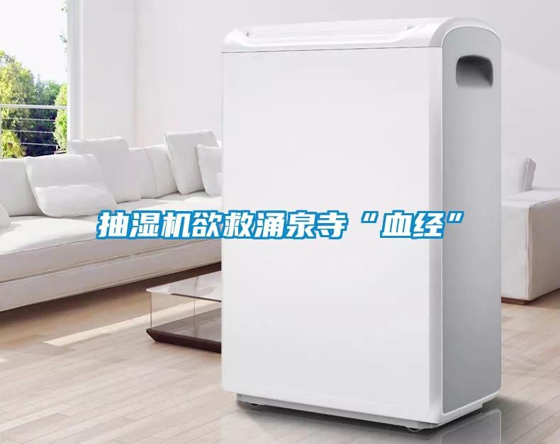 抽濕機欲救涌泉寺“血經(jīng)”