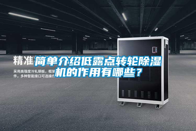 簡單介紹低露點轉輪除濕機的作用有哪些？
