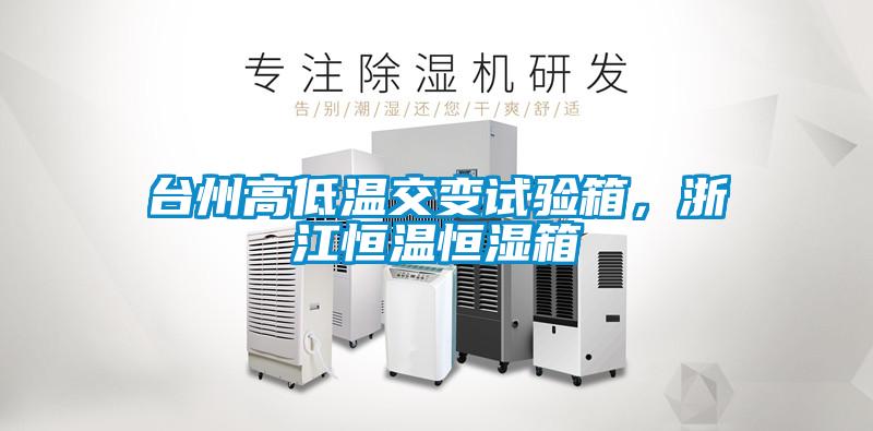 臺州高低溫交變試驗(yàn)箱，浙江恒溫恒濕箱