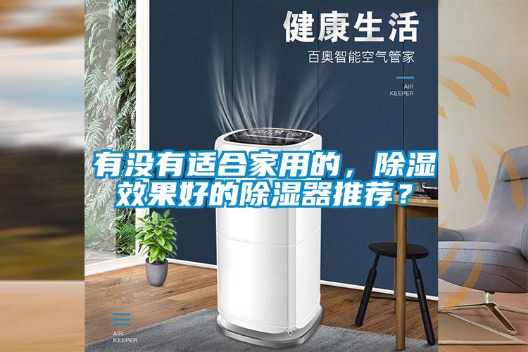 有沒有適合家用的，除濕效果好的除濕器推薦？