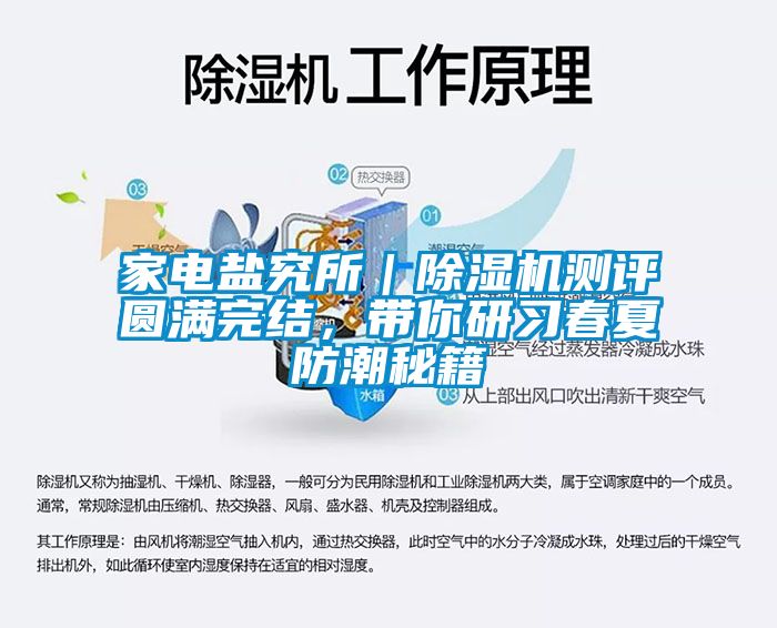 家電鹽究所｜除濕機(jī)測評圓滿完結(jié)，帶你研習(xí)春夏防潮秘籍