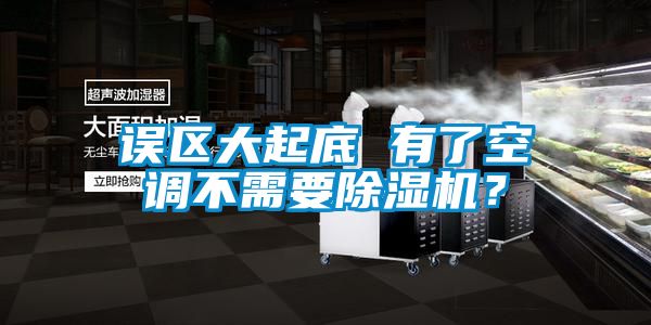 誤區大起底 有了空調不需要除濕機？